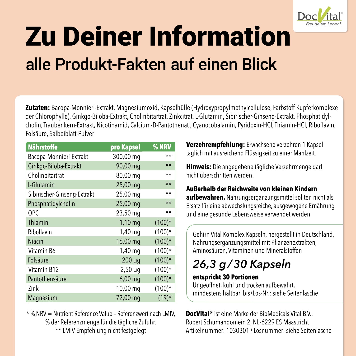 Gehirn Vital Komplex