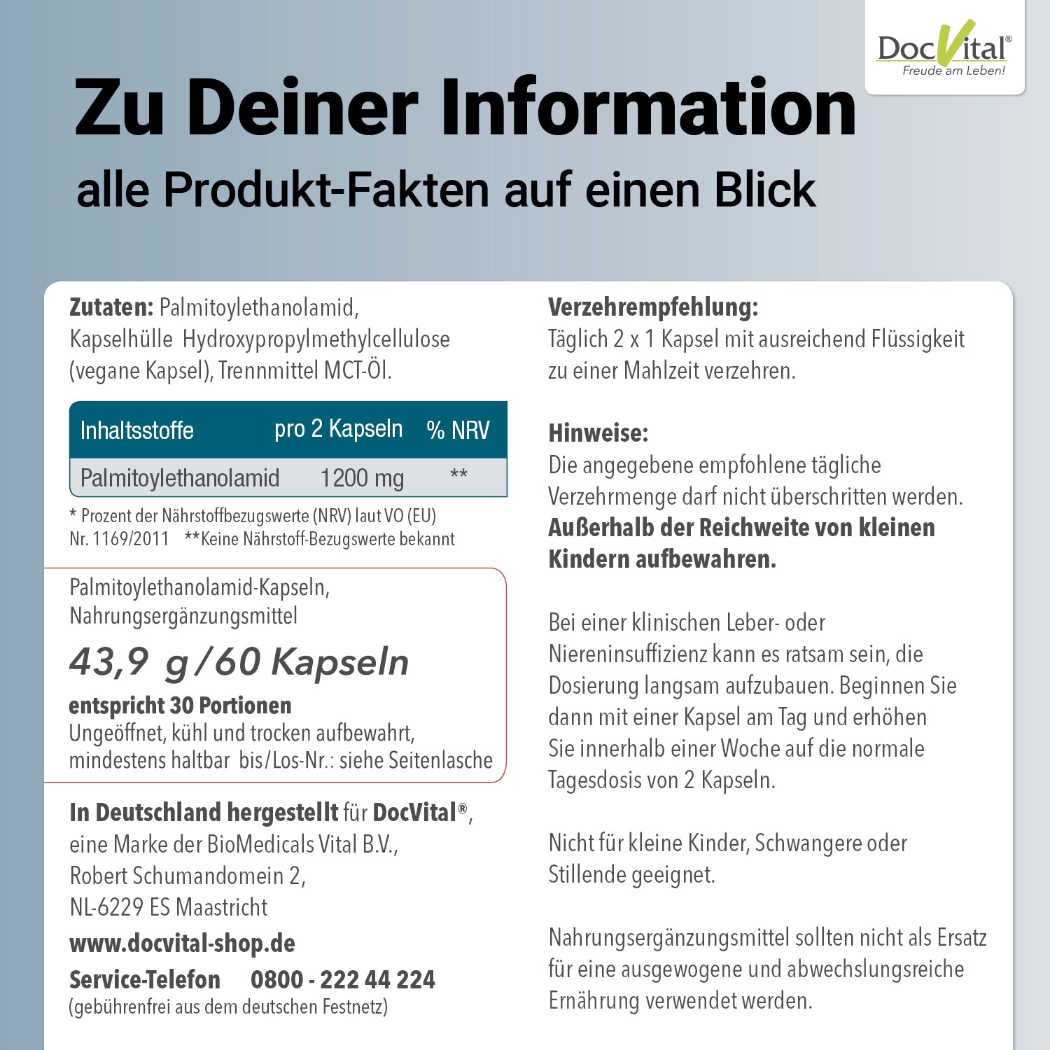 PEA Vital 600 mikronisiert
