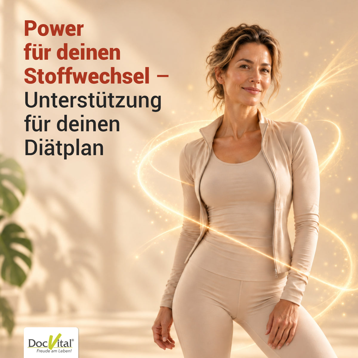Power fuer deinen Stoffwechsel - Unterstuetzung fuer deinen Diaetplan - Lifestyle-Foto zu DocVital Stoffwechsel Komplex