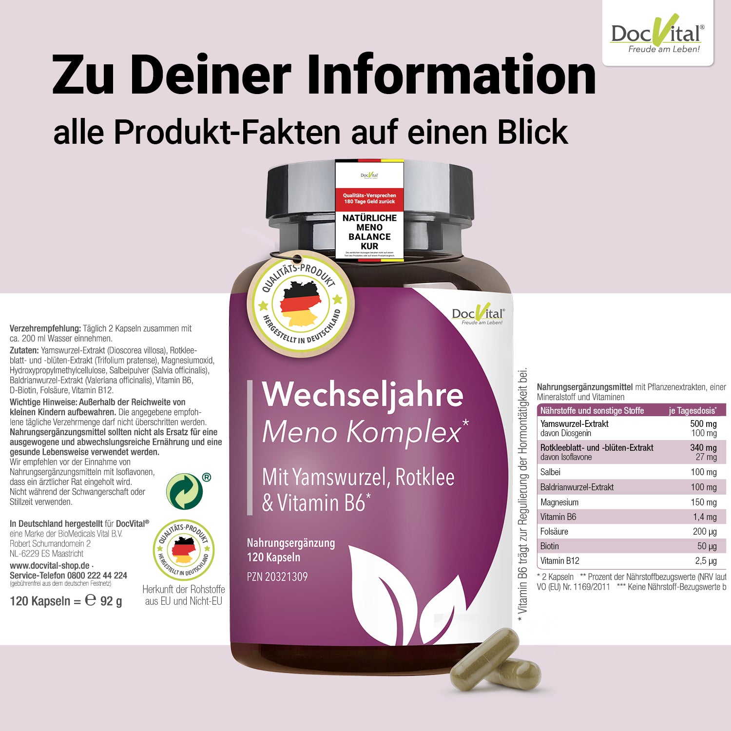 Wechseljahre Komplex DocVital - Naturprodukte fr Deine Gesundheit Wechseljahre Komplex DocVital - Naturprodukte fr Deine Gesundheit