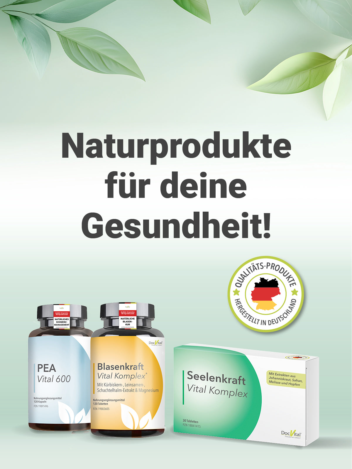 DocVital Naturprodukte fuer Deine Gesundheit – mobile Ansicht des Header-Banners